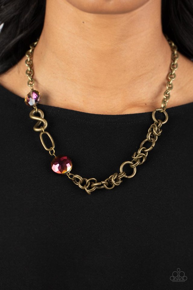 Celestially Celtic - Brass - Paparazzi Necklace Image