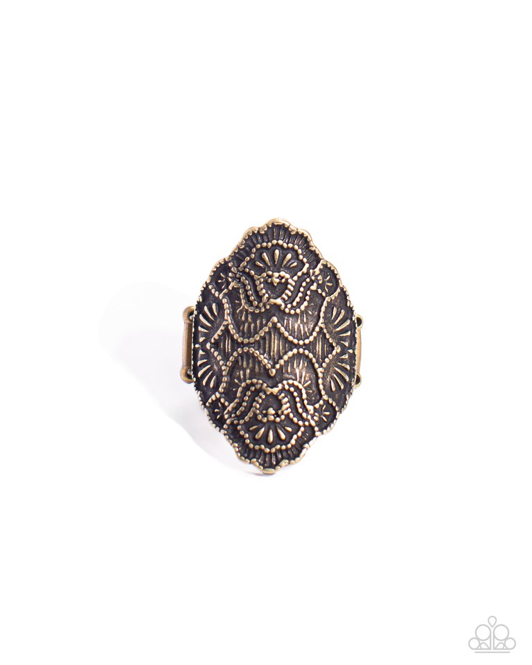 Opulent Opera - Brass - Paparazzi Ring Image