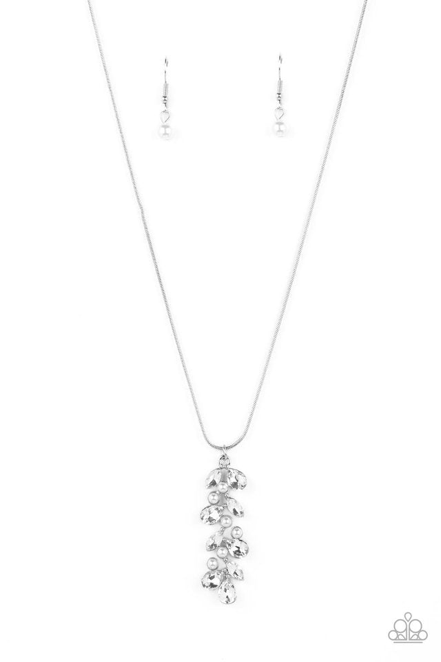 Pearls Before VINE - White - Paparazzi Necklace Image