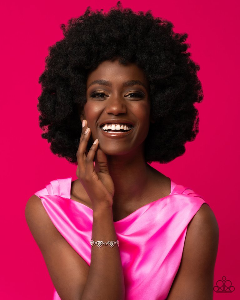 Catching Feelings - White - Paparazzi Bracelet Image