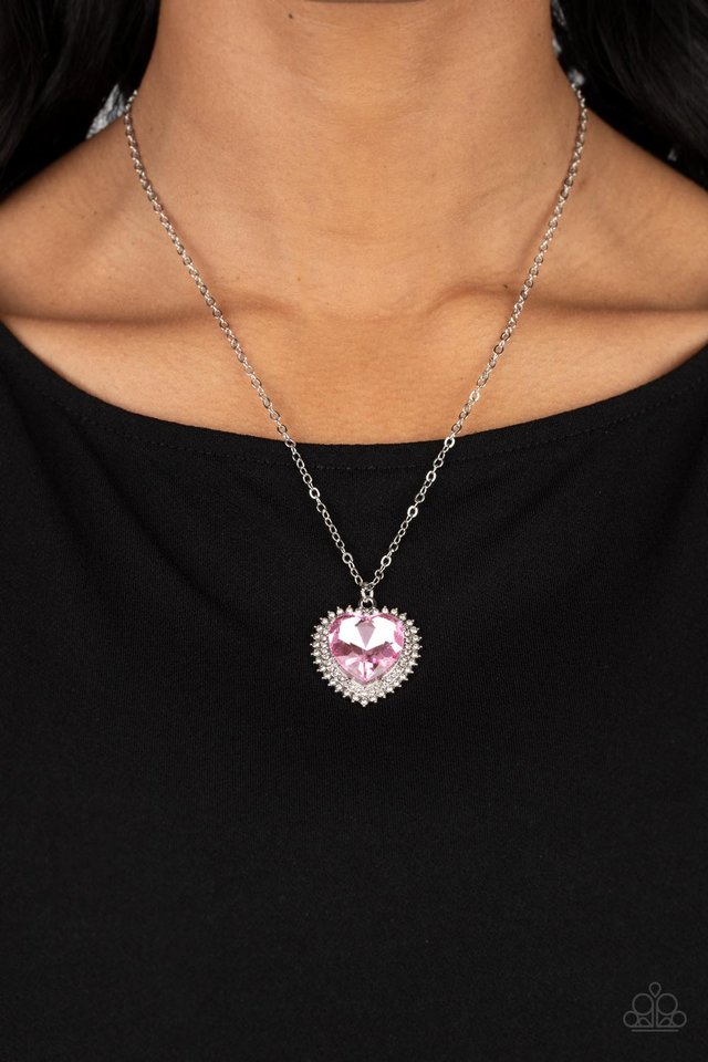 Sweethearts Stroll - Pink - Paparazzi Necklace Image