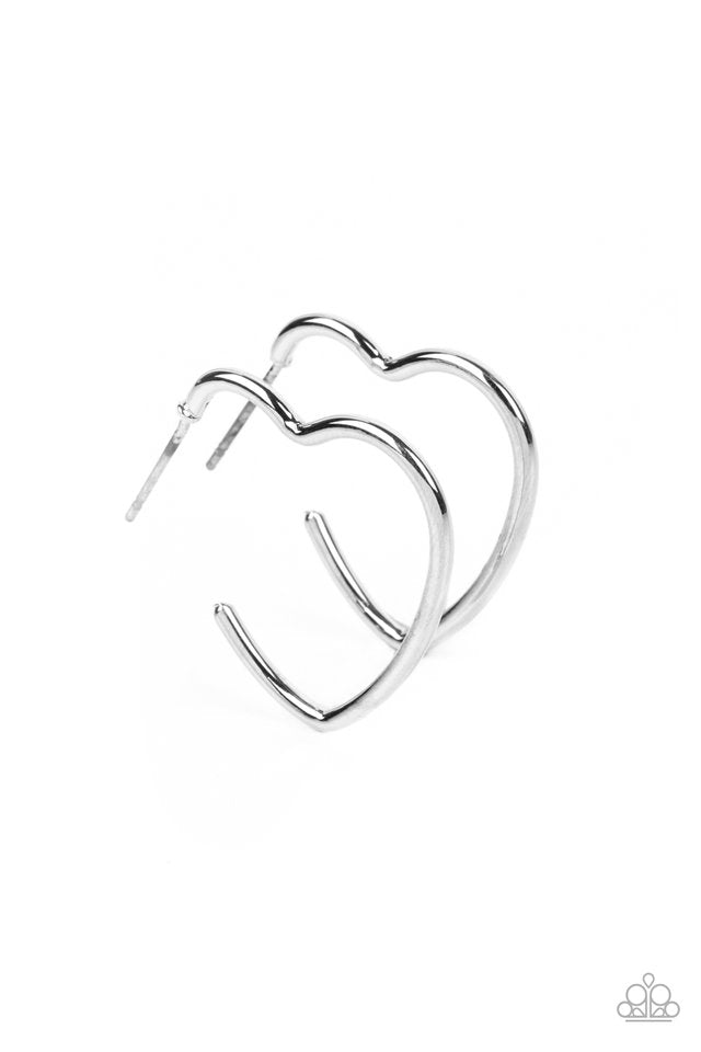 Burnished Beau - Silver - Paparazzi Earring Image