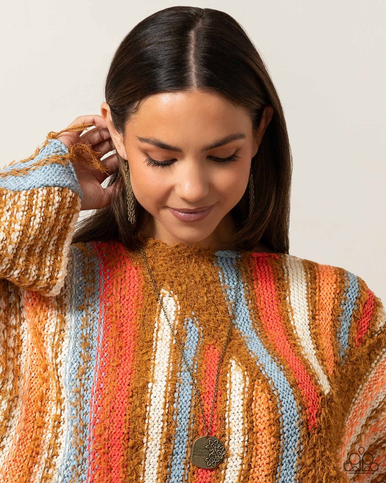 Planted Possibilities - Brass - Paparazzi Necklace Image