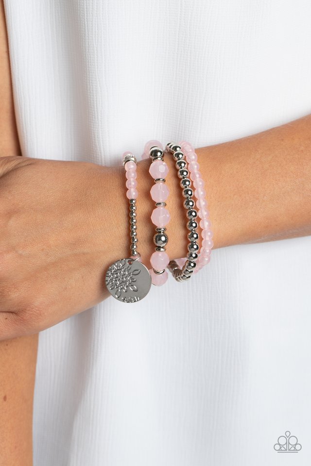Surfer Style - Pink - Paparazzi Bracelet Image