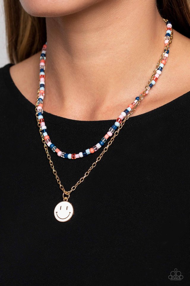 High School Reunion - Blue - Paparazzi Necklace Image