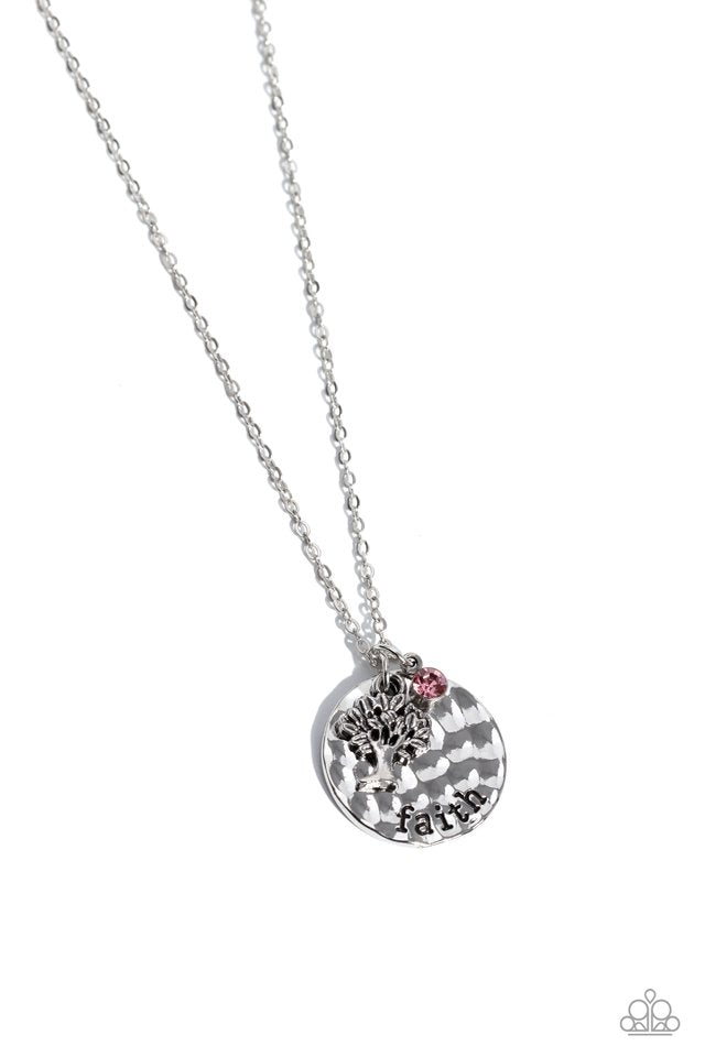 Flourishing Faith - Pink - Paparazzi Necklace Image