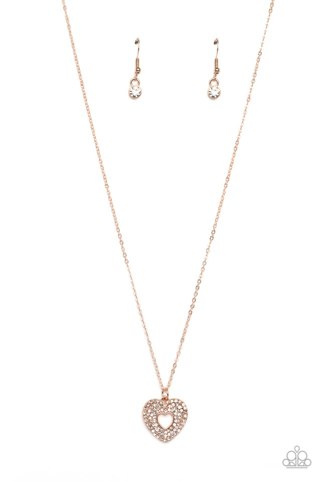 Romantic Retreat - Rose Gold - Paparazzi Necklace Image