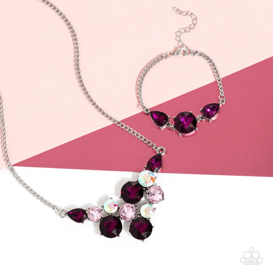 Round Royalty - Pink - Paparazzi Necklace Image