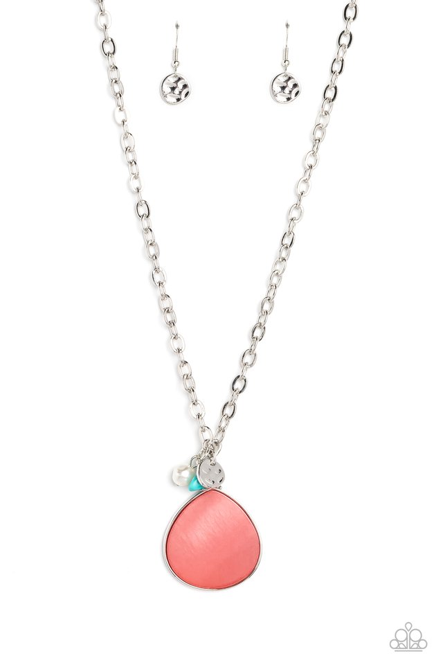 I Put A SHELL On You - Orange - Paparazzi Necklace Image
