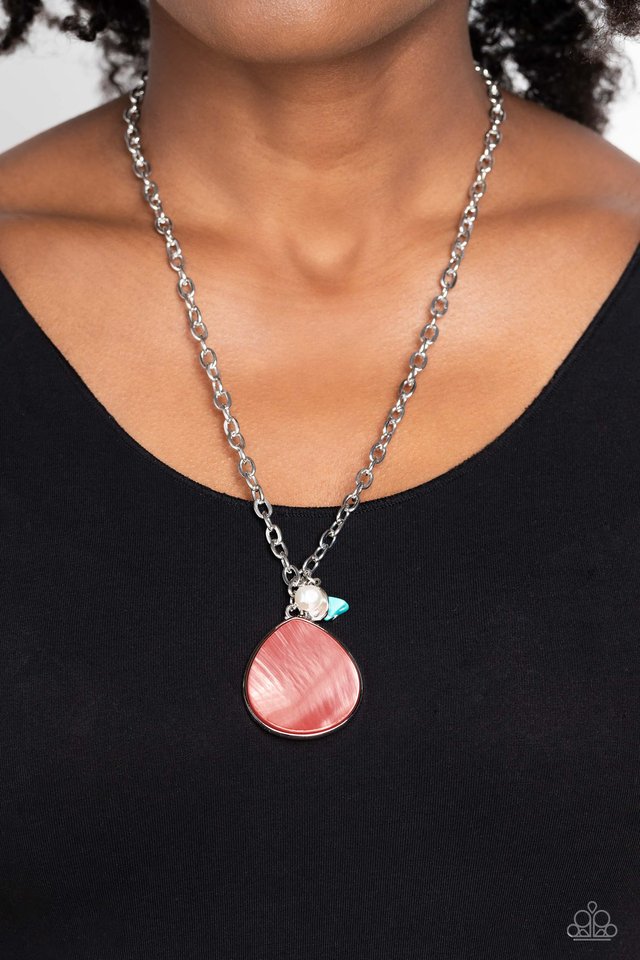 I Put A SHELL On You - Orange - Paparazzi Necklace Image