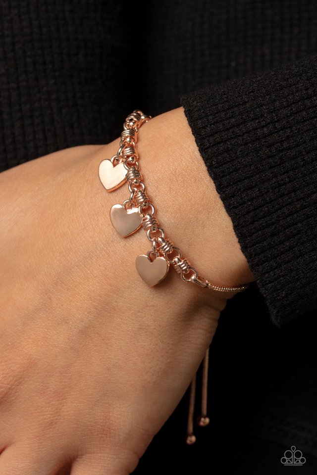 Romance Tale - Rose Gold - Paparazzi Bracelet Image