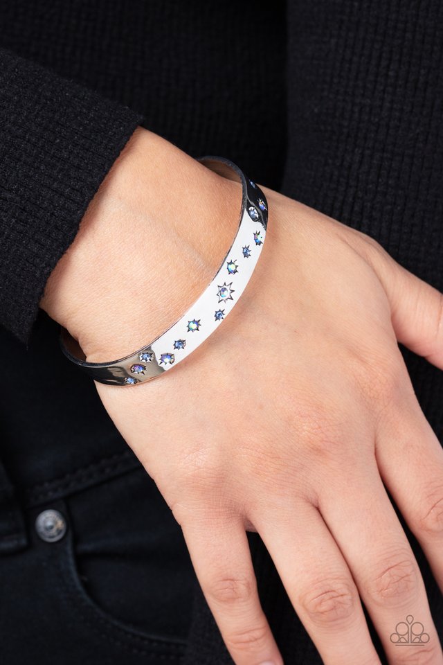 Starburst Shimmer - Blue - Paparazzi Bracelet Image
