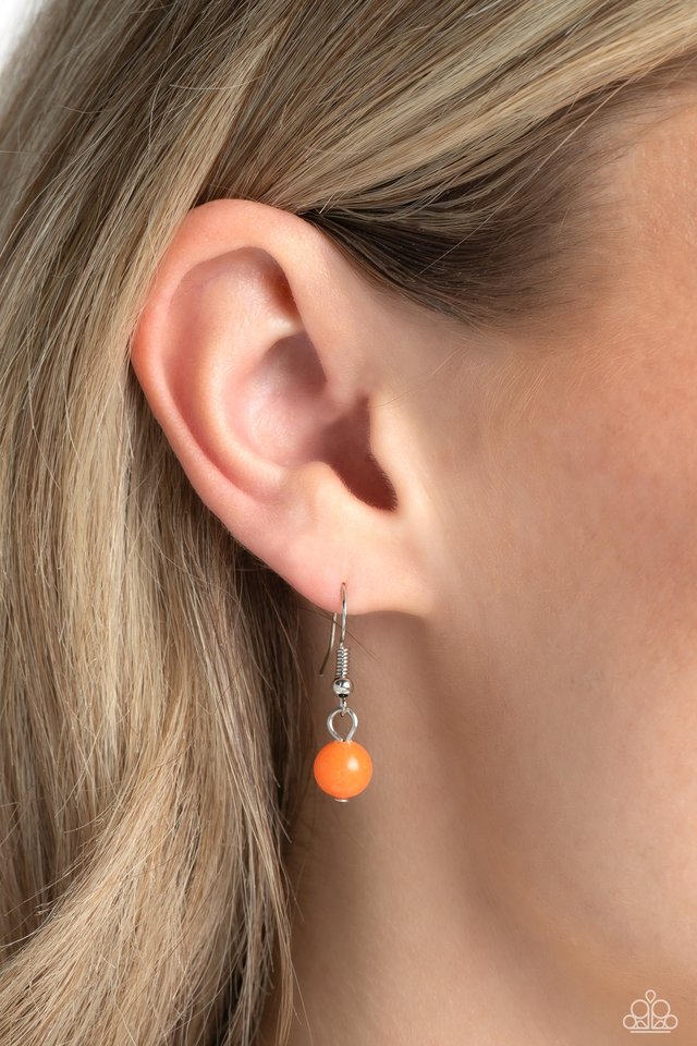 Textured Trailblazer - Orange - Paparazzi Necklace Image