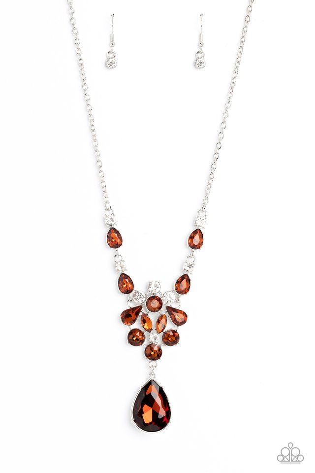 TWINKLE of an Eye - Brown - Paparazzi Necklace Image