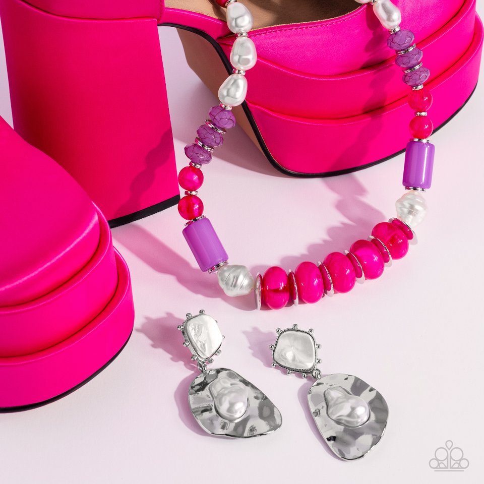 A SHEEN Slate - Pink - Paparazzi Necklace Image