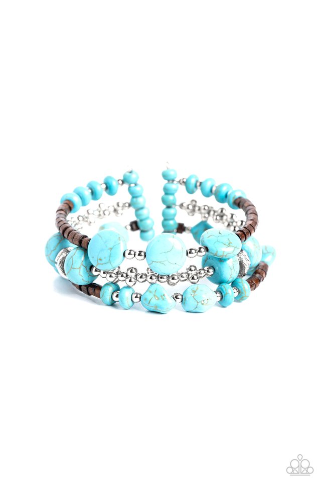 Operation Outdoors - Blue - Paparazzi Bracelet Image