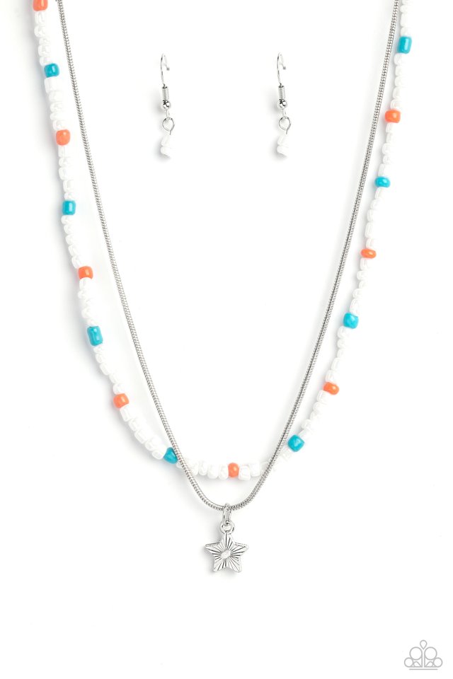 Starry Serendipity - White - Paparazzi Necklace Image