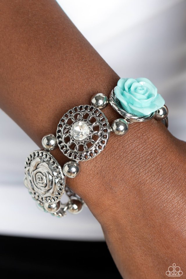 Optimistic Oasis - Blue - Paparazzi Bracelet Image