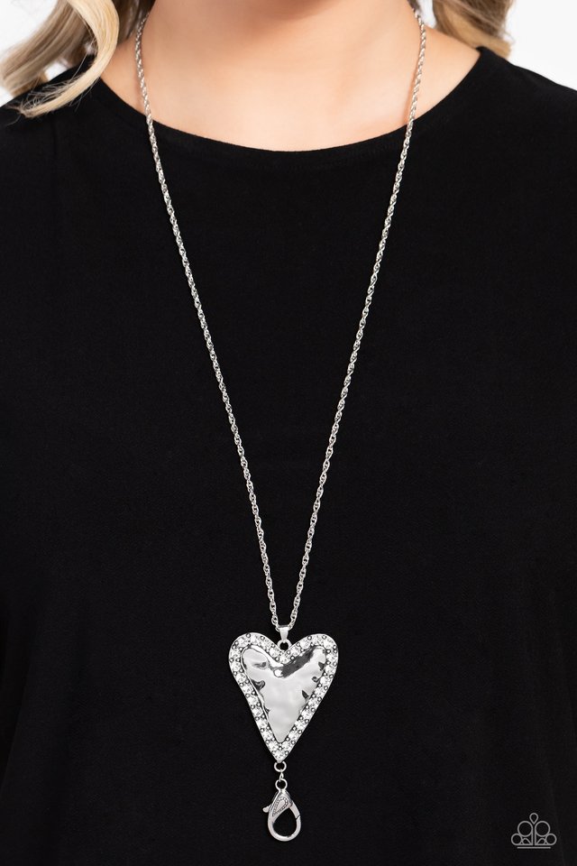 Radiant Romeo - White - Paparazzi Necklace Image