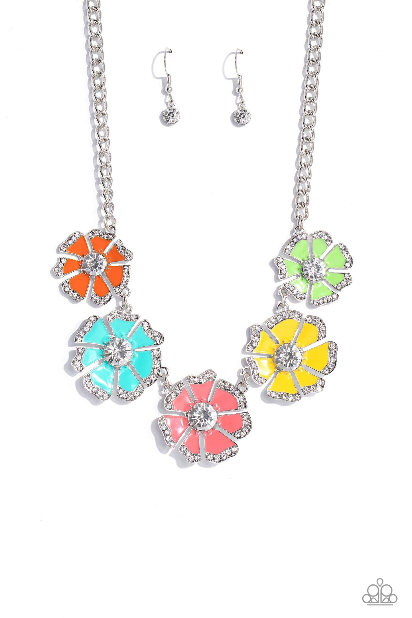 Paparazzi Necklace ~ Playful Posies - Multi