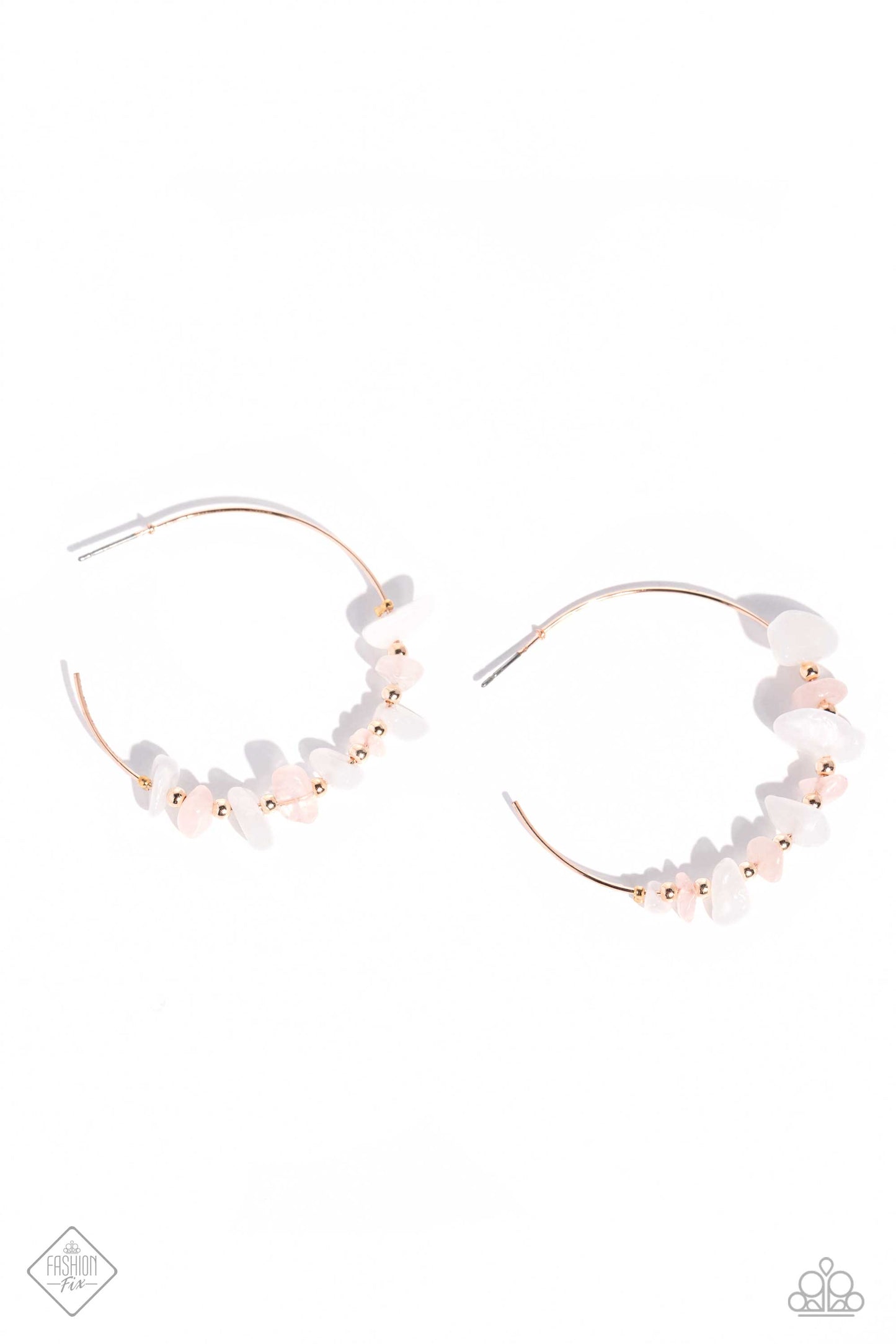 Paparazzi Earring ~ Euphoric Enjoyment - Rose Gold