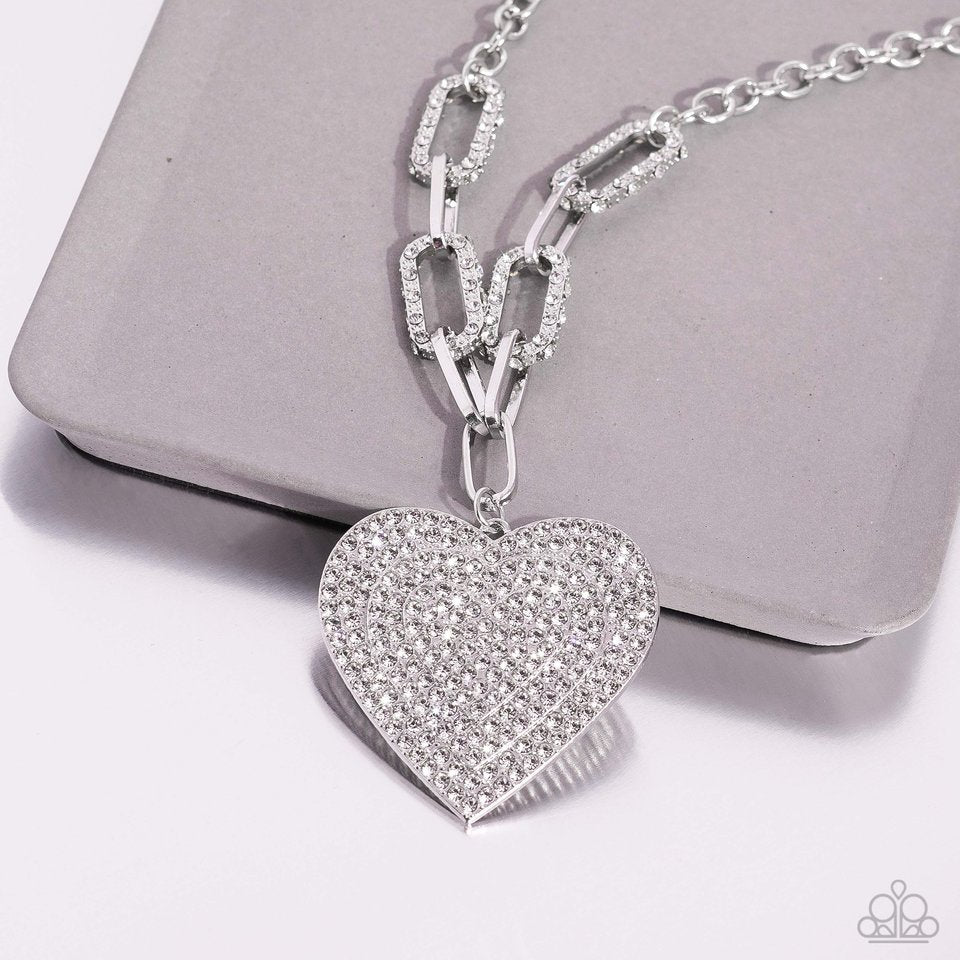 Roadside Romance - White - Paparazzi Necklace Image