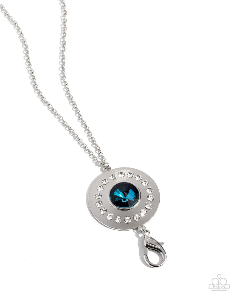 Rounded Reign - Blue - Paparazzi Necklace Image