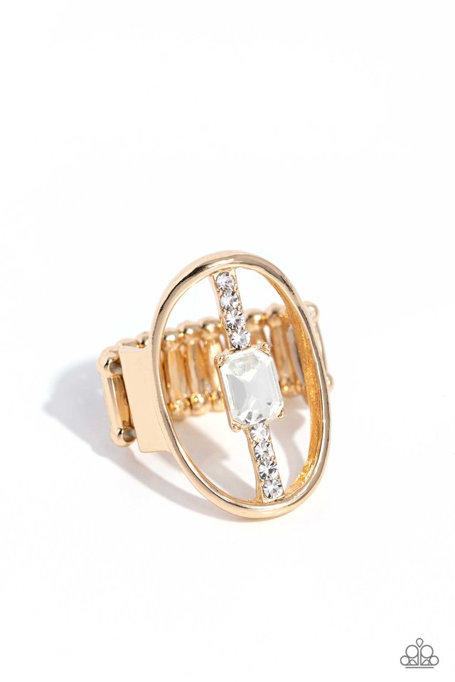 Middle of the Road - Gold - Paparazzi Ring Image