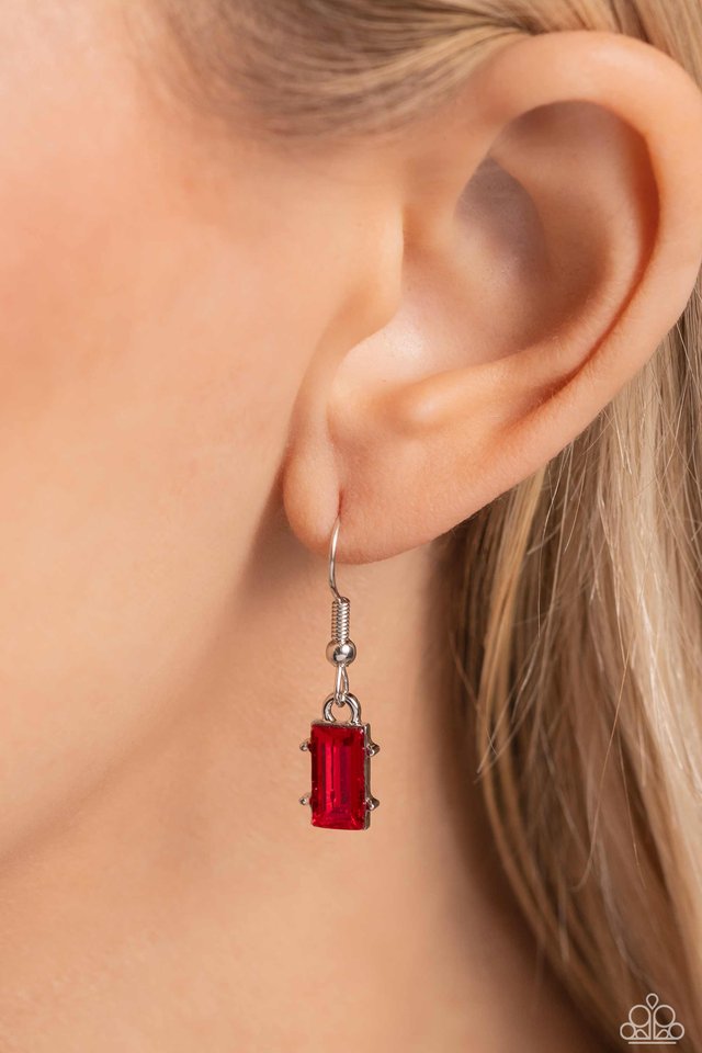 Elite Emeralds - Red - Paparazzi Necklace Image