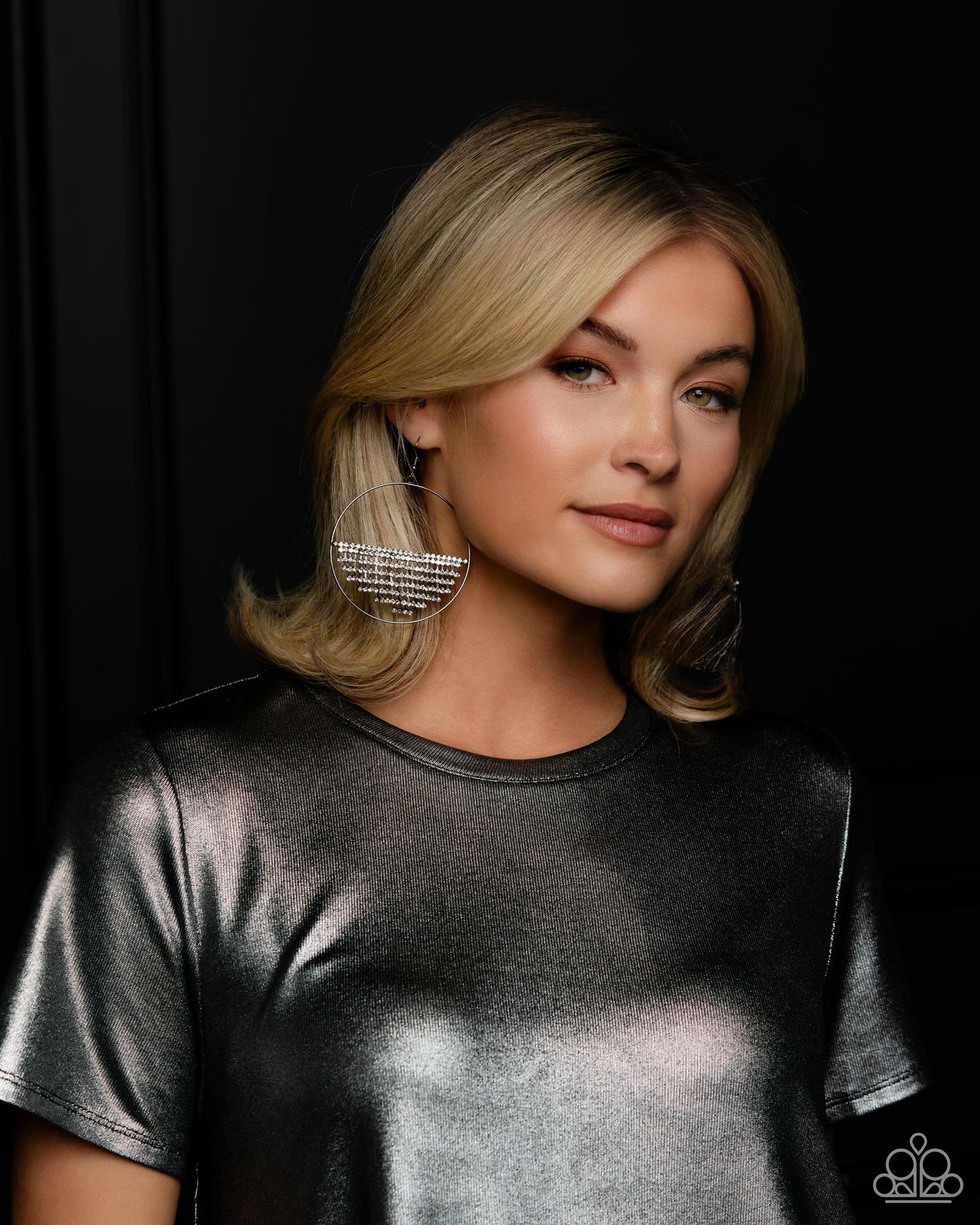 Paparazzi Earring ~ Fierce Fringe - Black