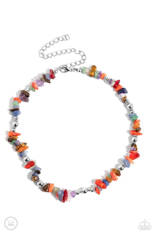 Carved Confidence - Multi - Paparazzi Necklace Image