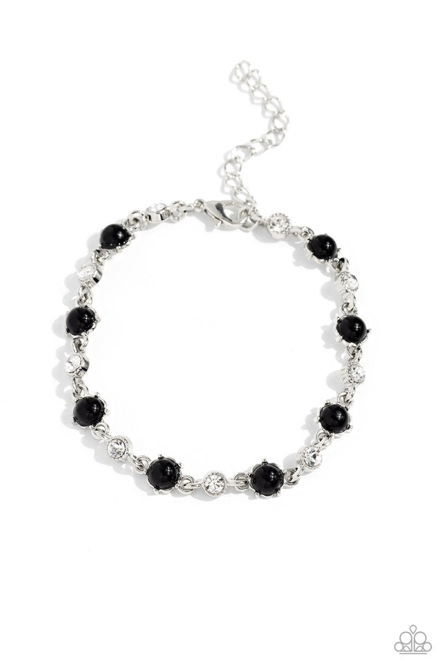 Particularly Pronged - Black - Paparazzi Bracelet Image