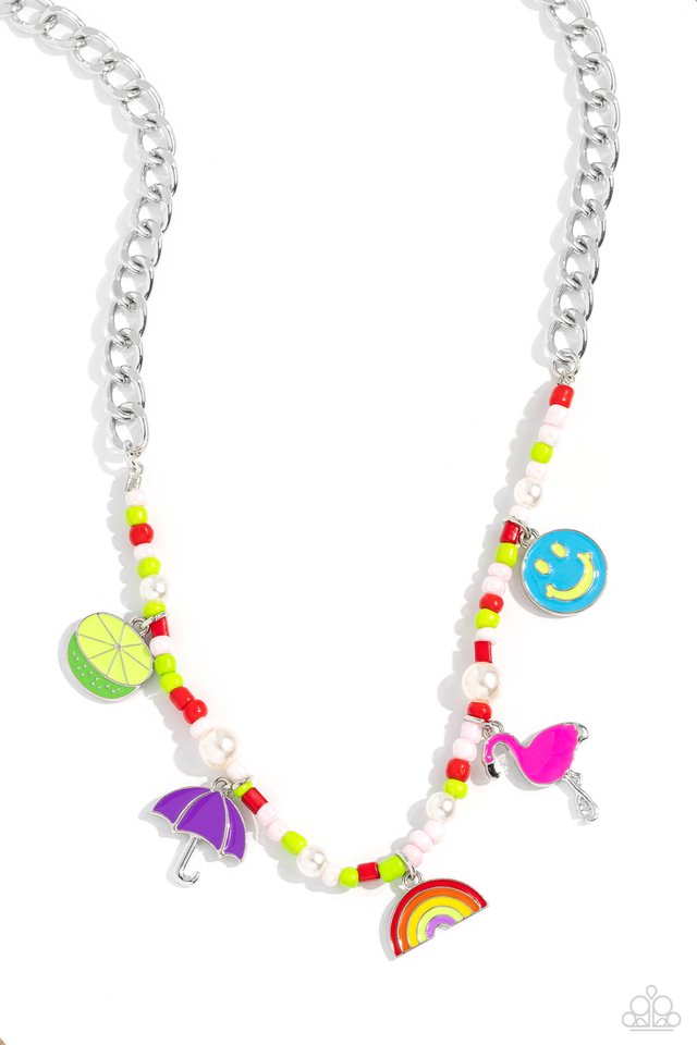 Summer Sentiment - Red - Paparazzi Necklace Image