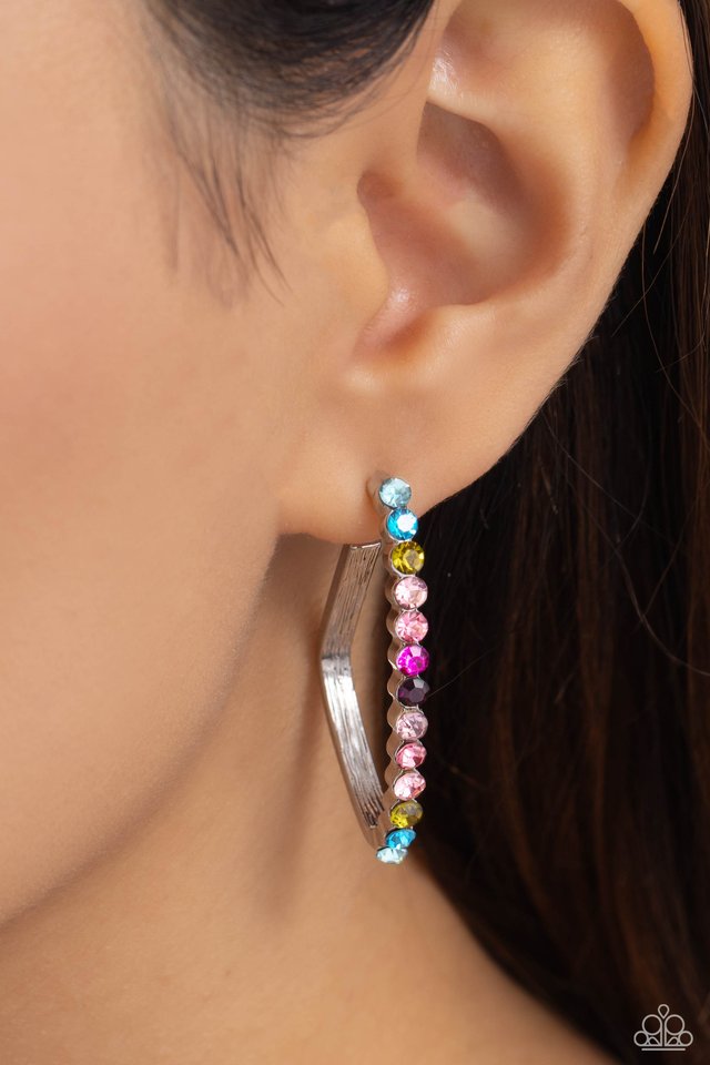 Triangular Tapestry - Multi - Paparazzi Earring Image