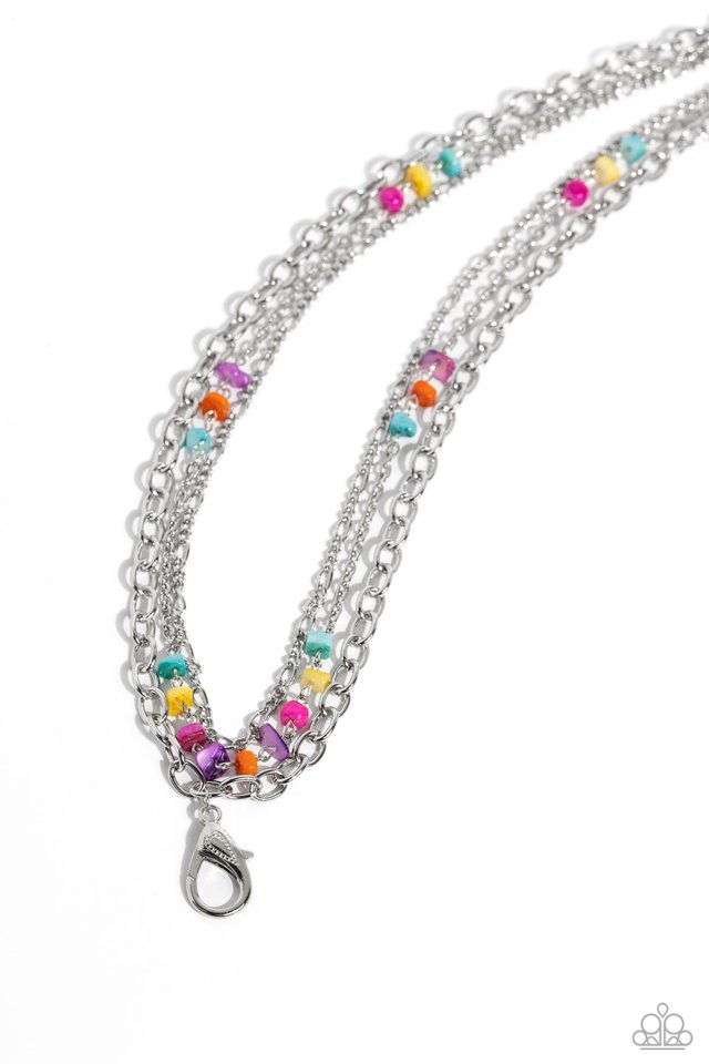 Seize the Stacks - Multi - Paparazzi Necklace Image