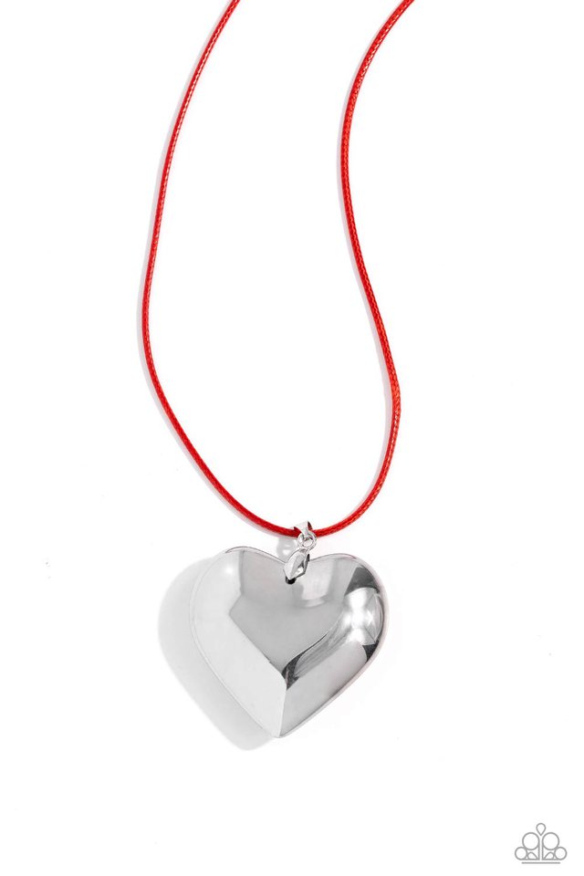 Devoted Daze - Red - Paparazzi Necklace Image