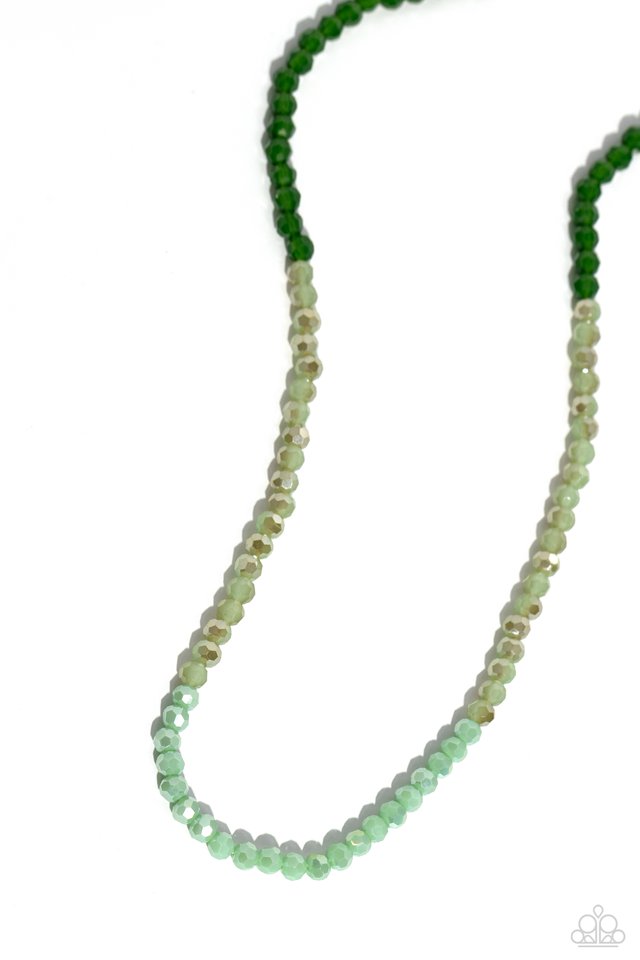 Backstage Beauty - Green - Paparazzi Necklace Image