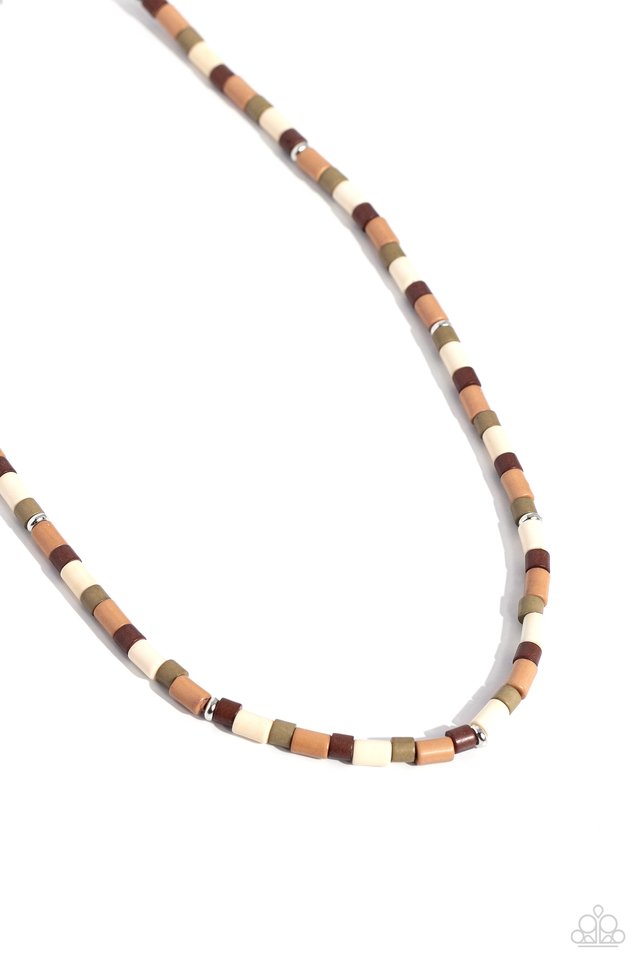 Natural Nonchalance - Brown - Paparazzi Necklace Image