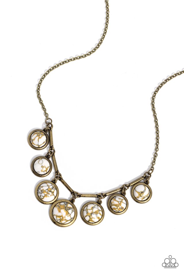 Rustic Recognition - Brass - Paparazzi Necklace Image