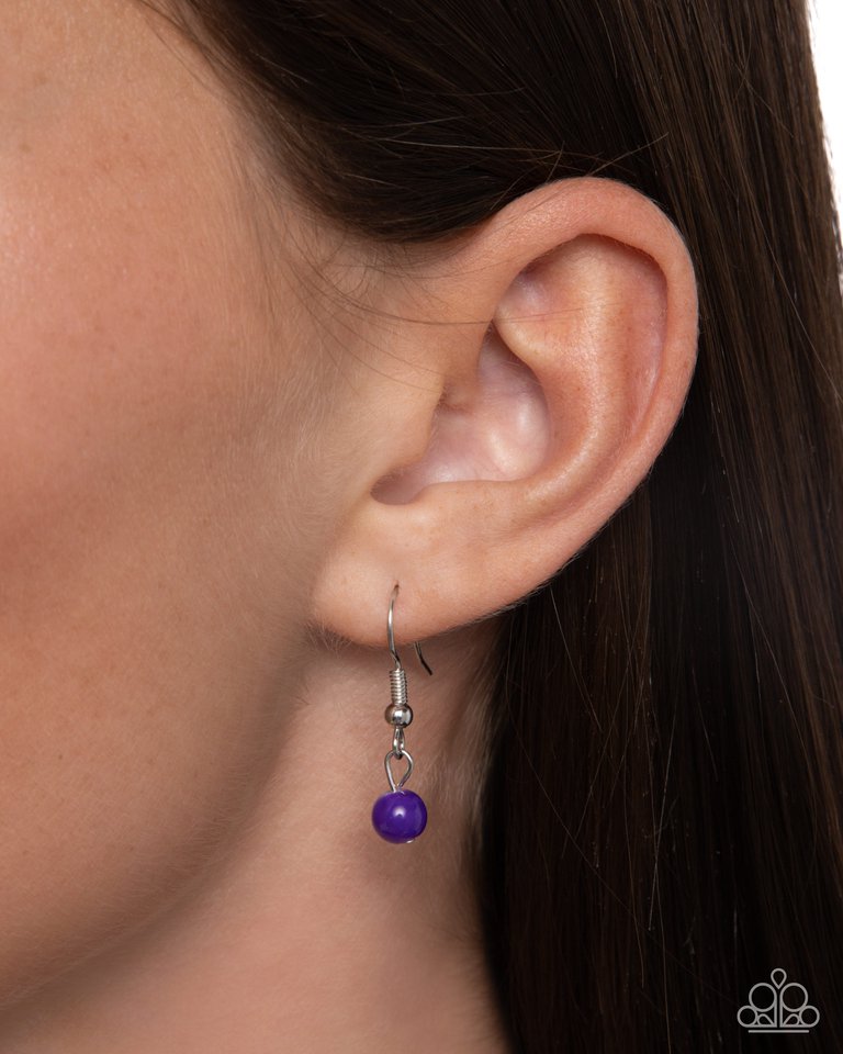 If the HORSESHOE Fits - Purple - Paparazzi Necklace Image