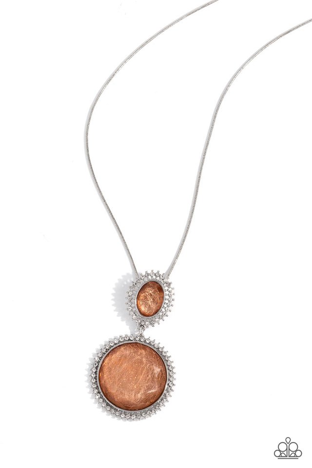 Castle Cadenza - Orange - Paparazzi Necklace Image