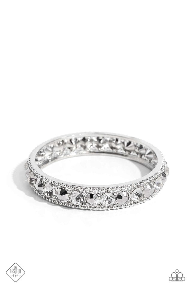 Polishing Promise - White - Paparazzi Bracelet Image