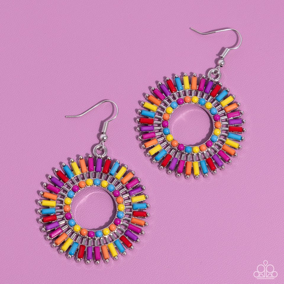 Ferris Wheel Finale - Multi - Paparazzi Earring Image