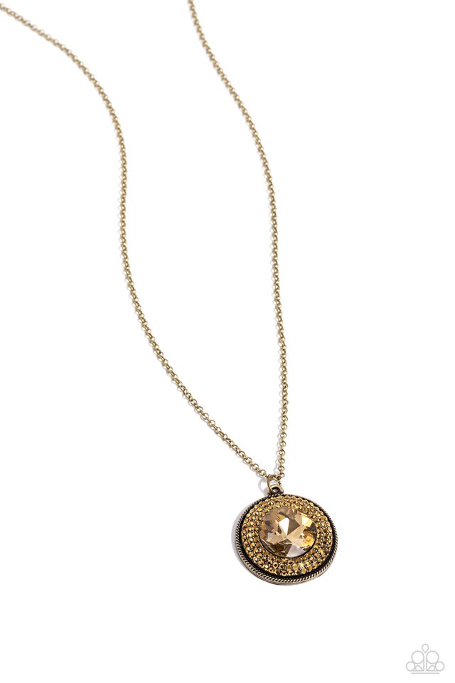 Demanding Director - Brass - Paparazzi Necklace Image