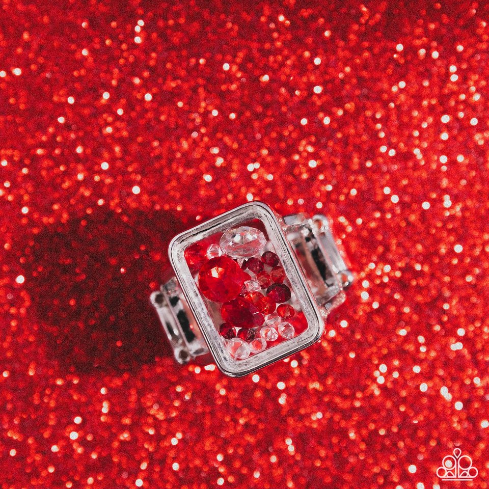 Encased Envy - Red - Paparazzi Ring Image