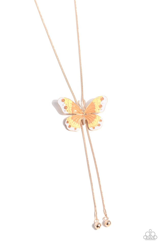 Suspended Shades - Rose Gold - Paparazzi Necklace Image