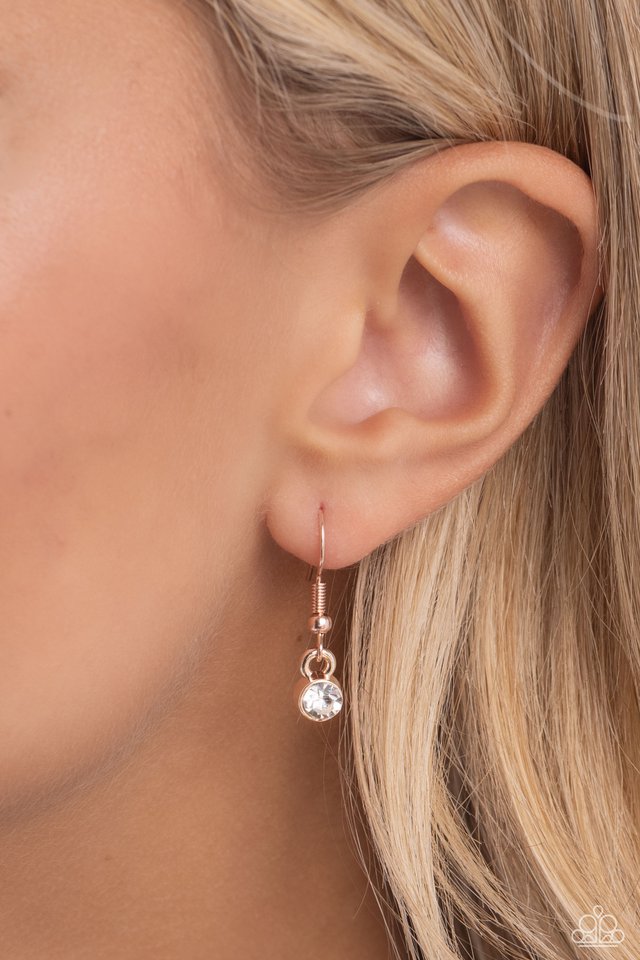 PET in Motion - Rose Gold - Paparazzi Necklace Image