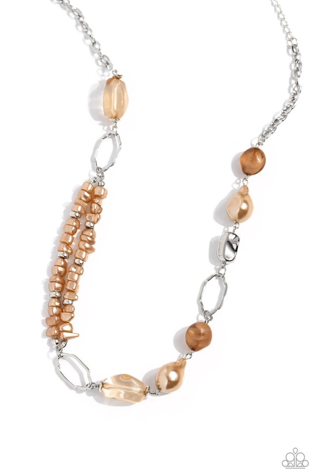 Easygoing Elegance - Brown - Paparazzi Necklace Image