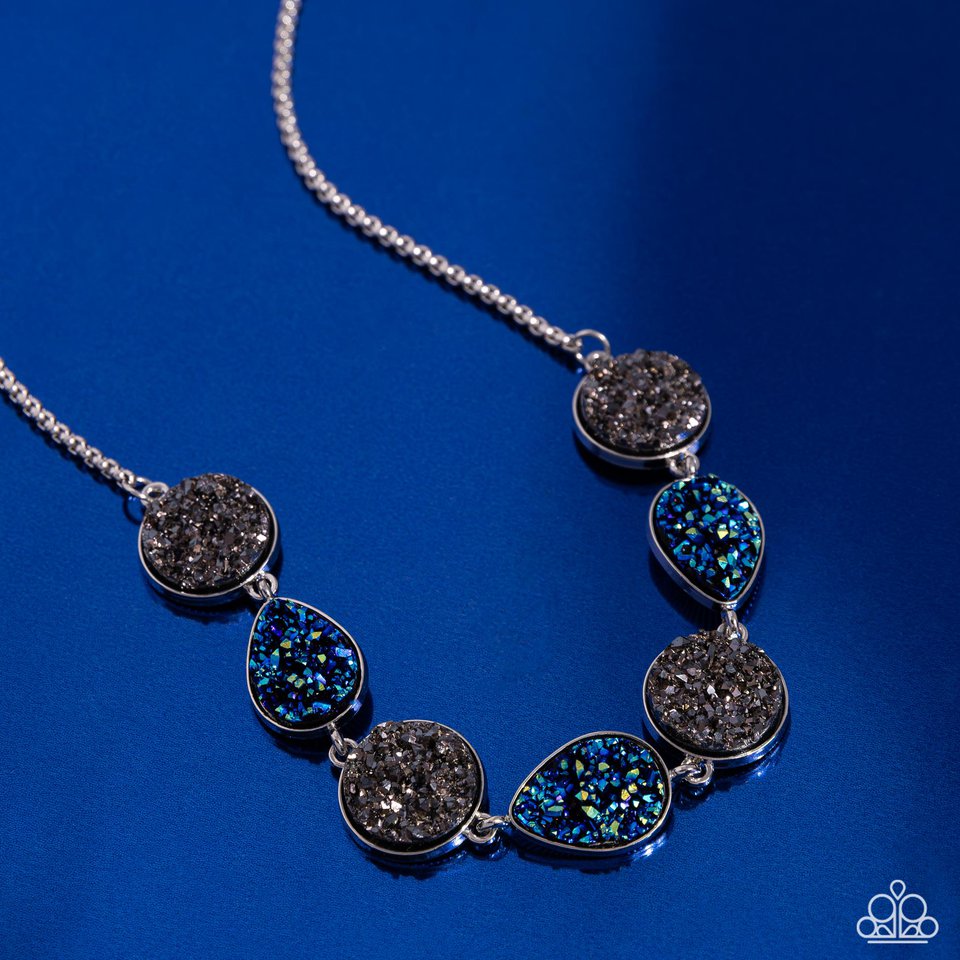 Druzy Demand - Silver - Paparazzi Necklace Image