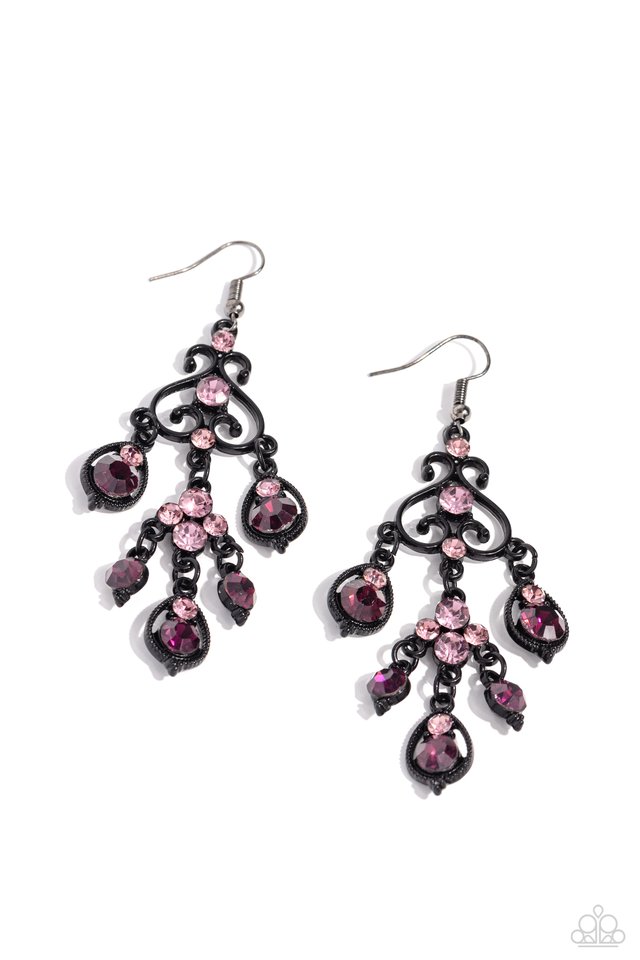 Regal Renovation - Purple - Paparazzi Earring Image